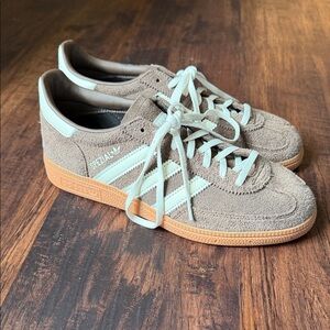 adidas Spezial Brown Suede Sneakers with Cream Stripes